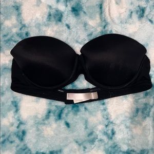 Victoria Secret PINK black strapless push up bra